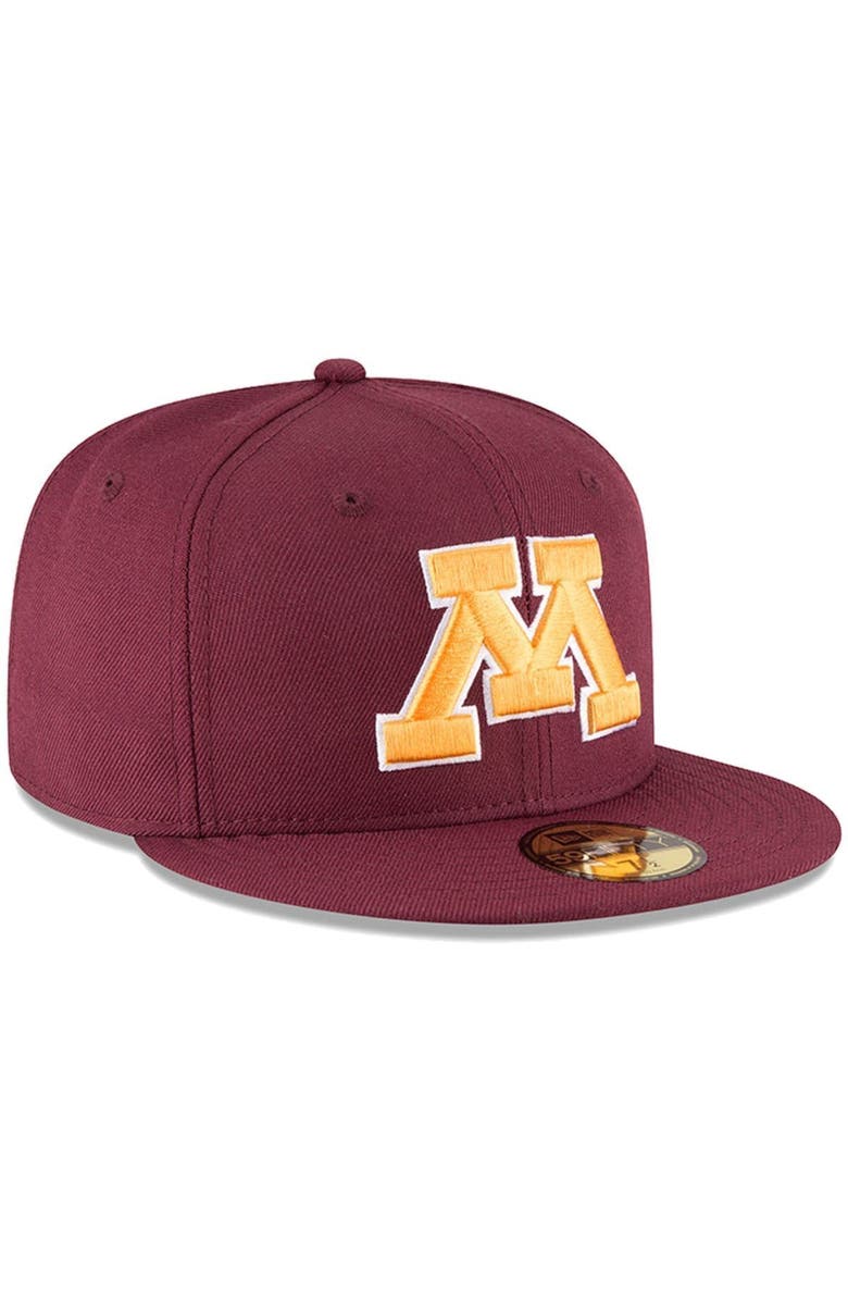 New Era Men's New Era Maroon Minnesota Golden Gophers Basic 59FIFTY Fitted Hat, Alternate, color,