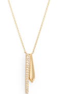Dana Rebecca Designs Dana Rebecca Reese Brooklyn Knife Edge Diamond Pendant Necklace