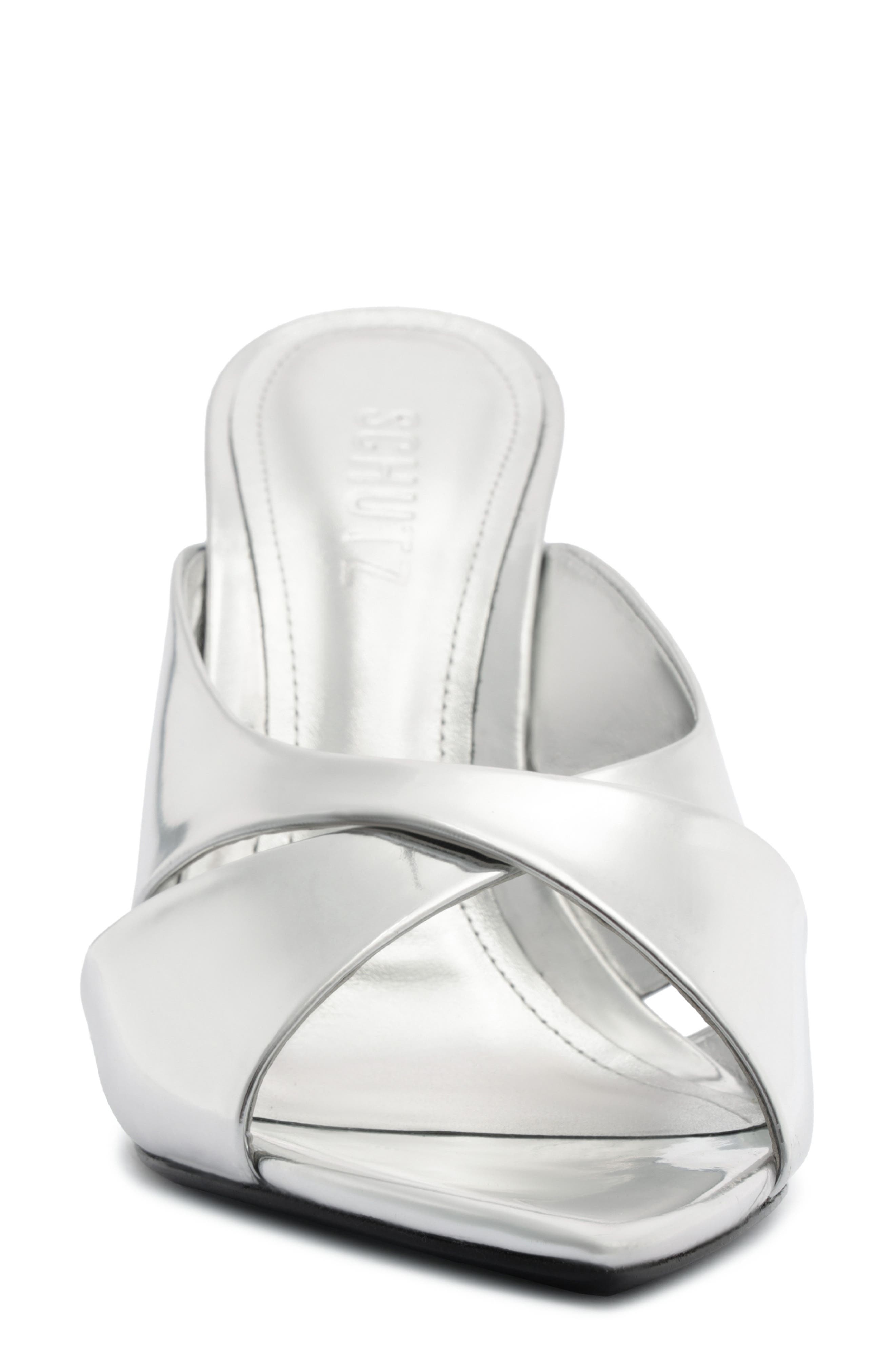 Schutz Maxine Mule, Alternate, color, Silver