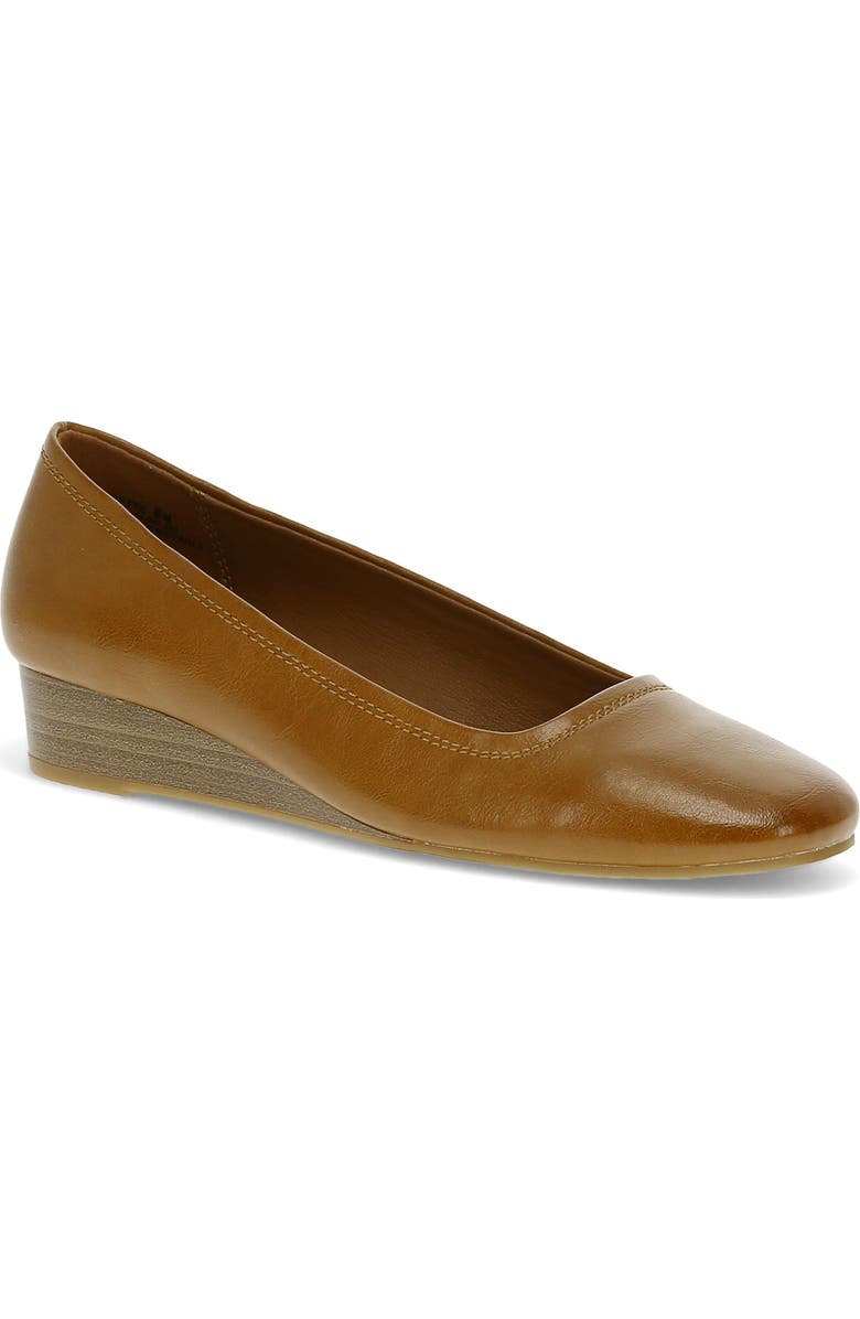 BARETRAPS Covette Wedge Pump, Main, color, Dark Cognac