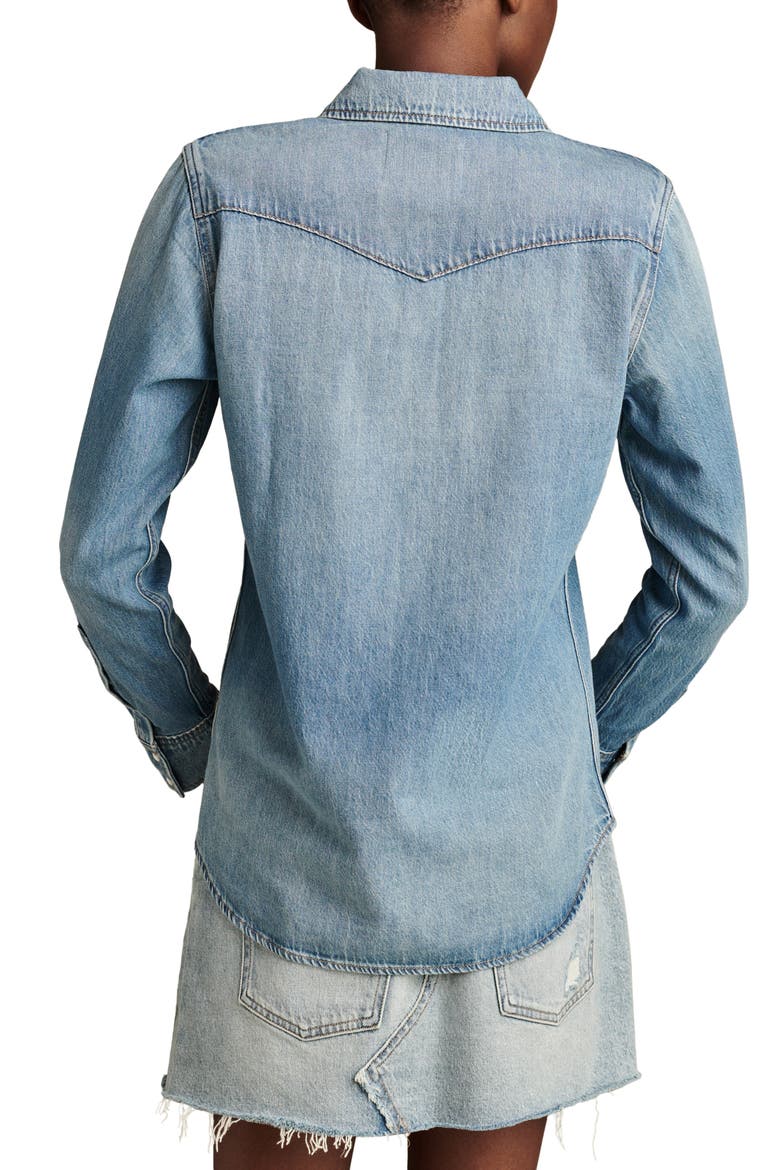 Western Denim Shirt, Alternate, color, AMERICAN DREAM