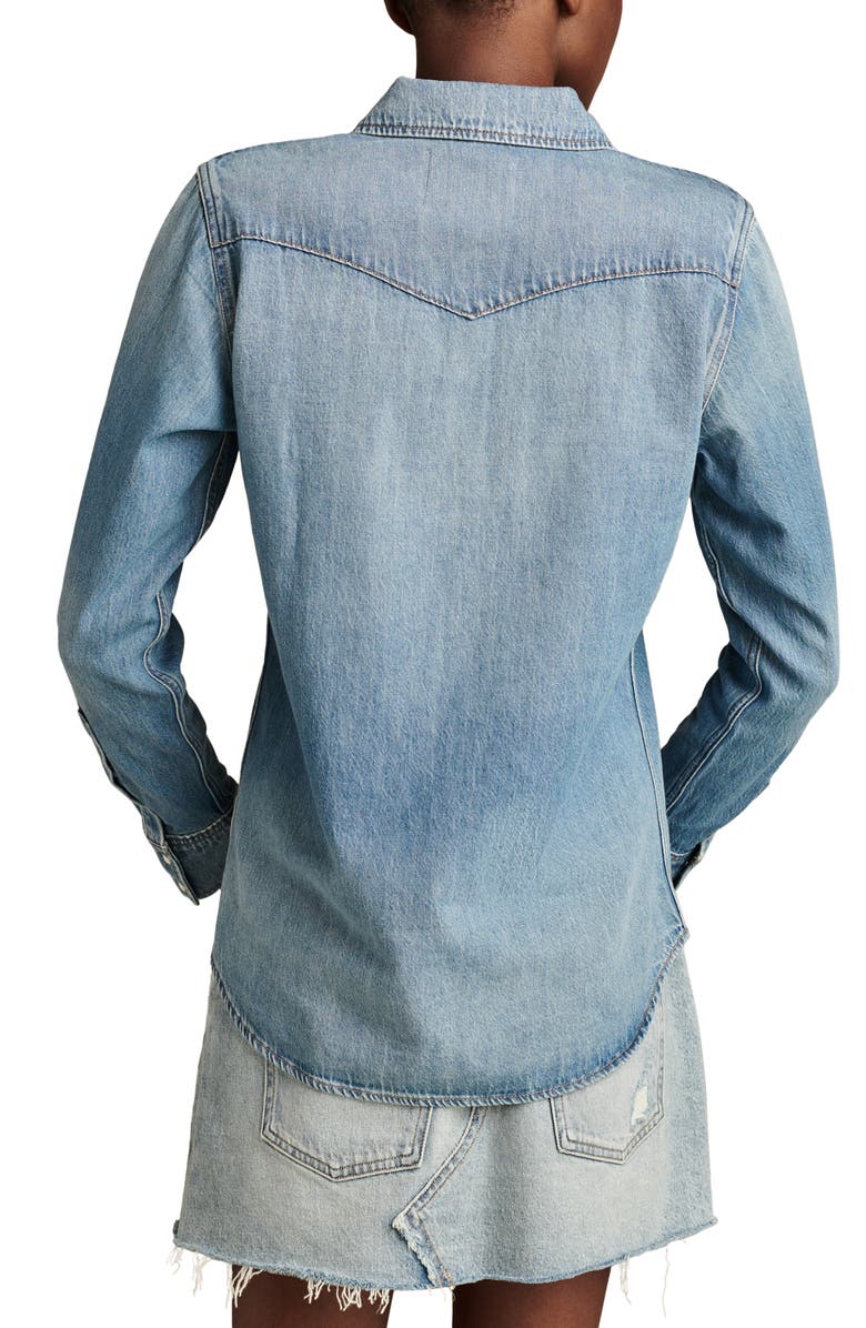Lucky Brand Western Denim Shirt, Alternate, color, American Dream