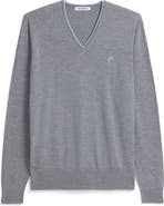 ASHWORTH GOLF Extrafine Merino Tipped V-Neck