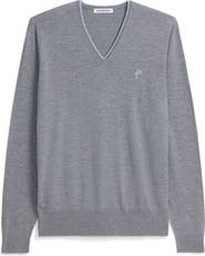 ASHWORTH GOLF Extrafine Merino Tipped V-Neck