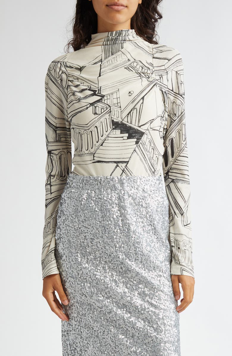 Stine Goya Staircase Print Long Sleeve Top | Nordstromrack