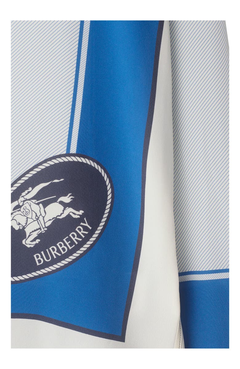 Burberry Slim Fit Knight Stamp Box Silk Scarf Shirt, Alternate, color, Ink