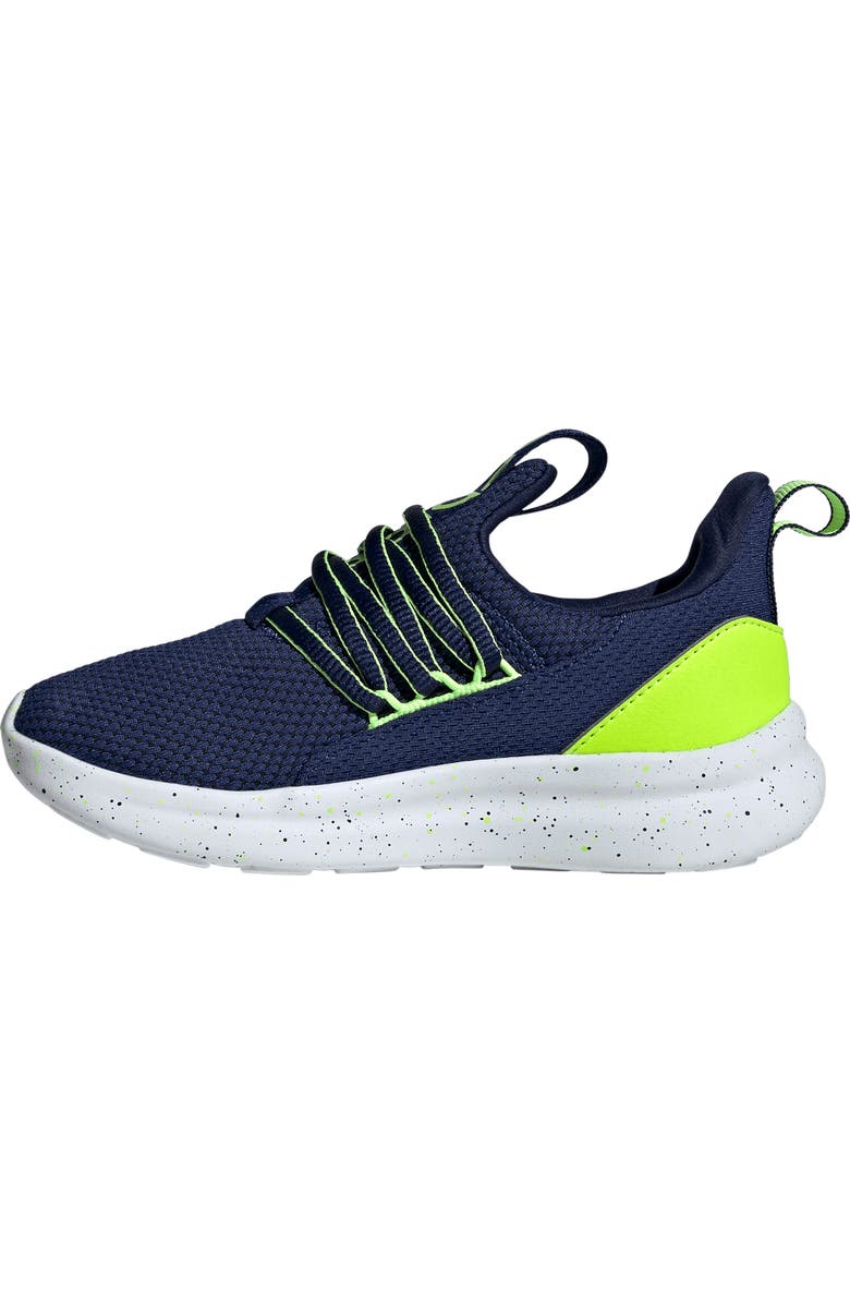 adidas Kids' Lite Racer Adapt 7.0 Sneaker, Alternate, color, Dark Blue/ Lemon/ Solar Slime