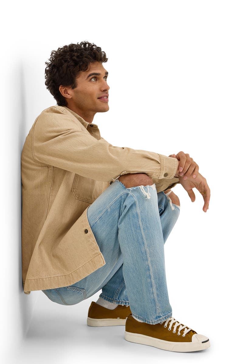 Lee West Ripped Regular Straight Leg Jeans, Alternate, color, Mills Crossing