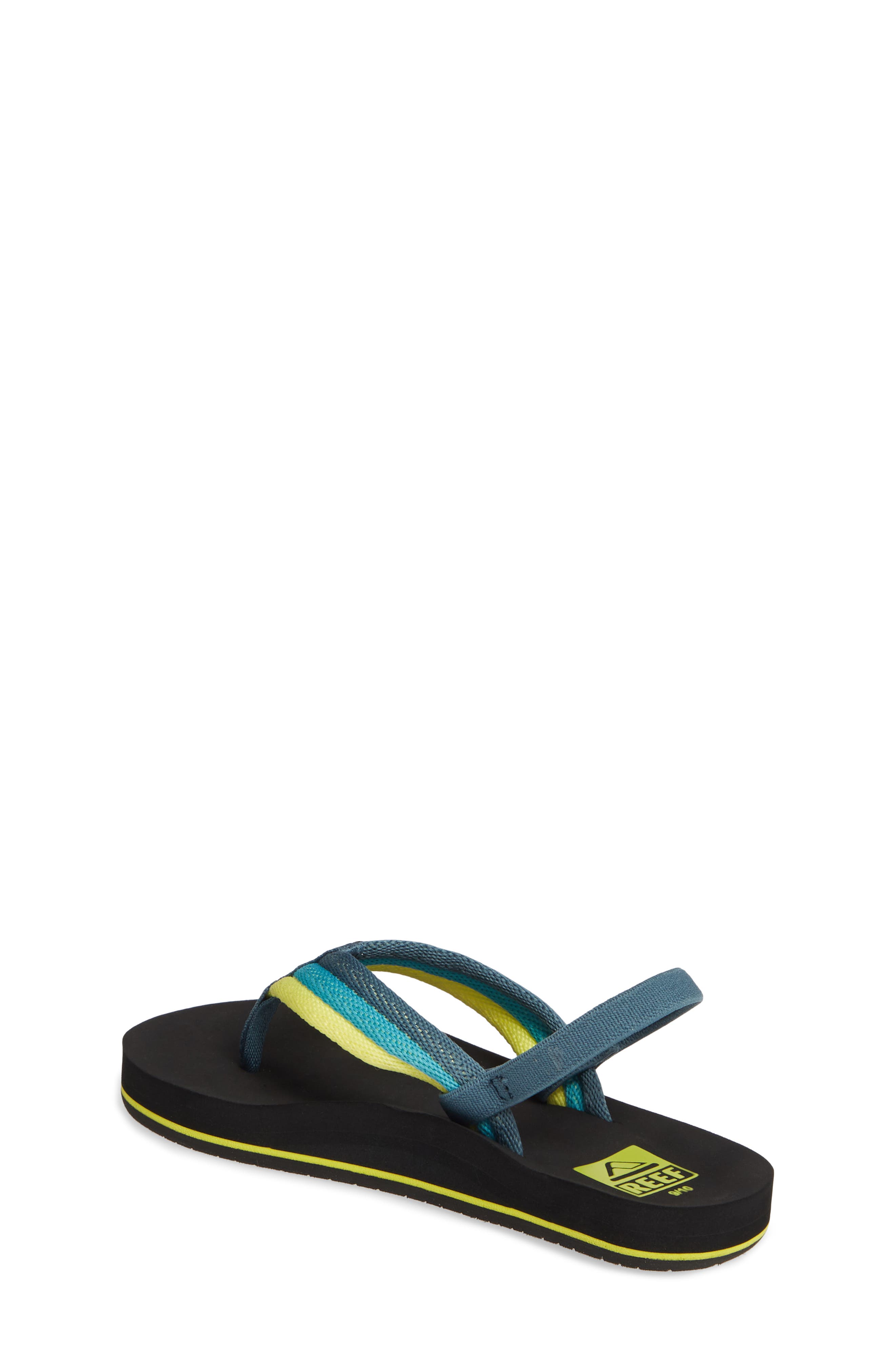 Little Ahi Beach Thong Sandal, Alternate, color, BLUE/ GREEN