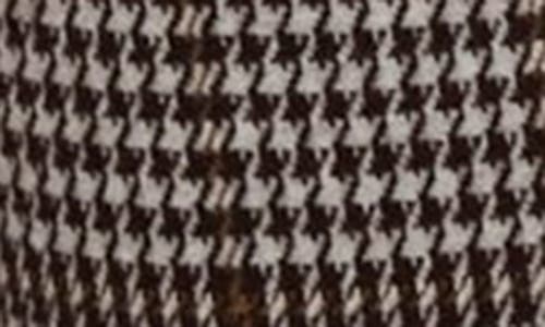 Free People Molly Houndstooth Plaid Slim Fit Pants In Neutral Combo