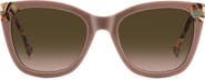Carolina Herrera Her 54mm Gradient Rectangular Sunglasses