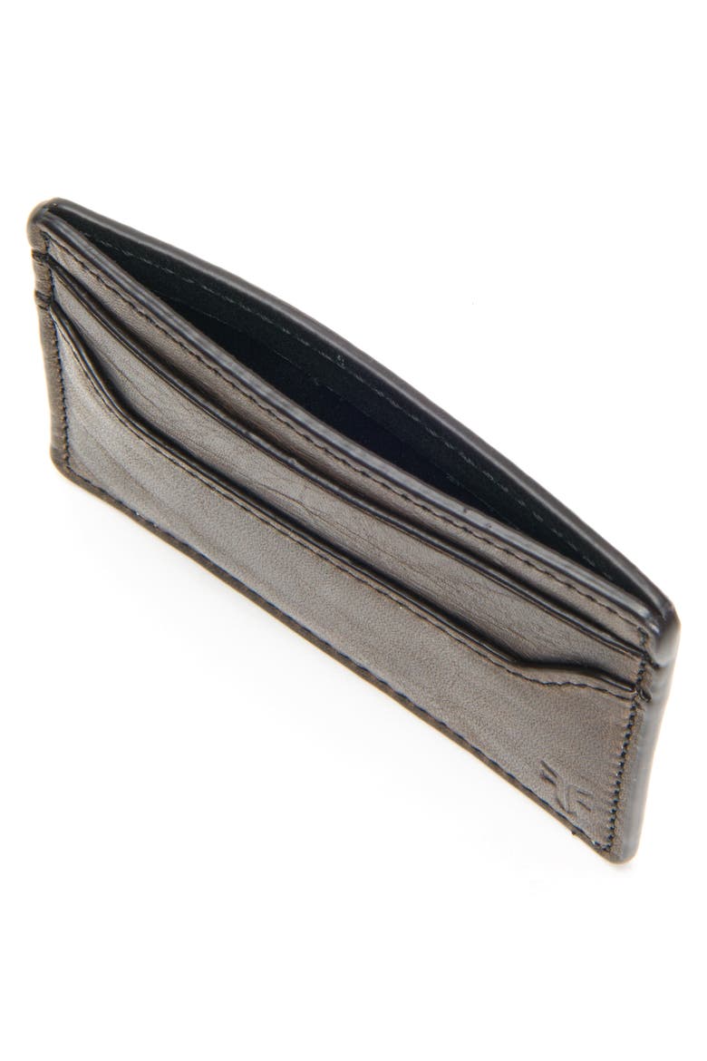 Logan Leather Money Clip Card Case, Alternate, color, GREY