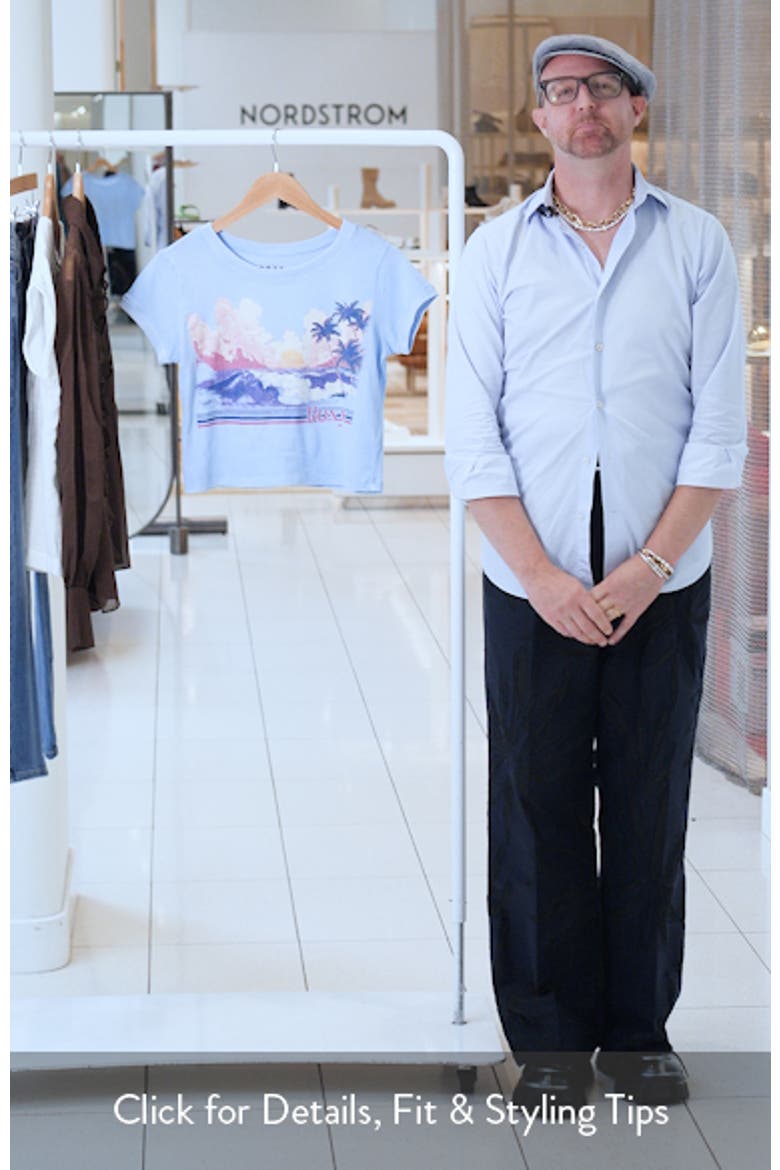 Salt Sunrise Graphic Cotton Crop T-Shirt video