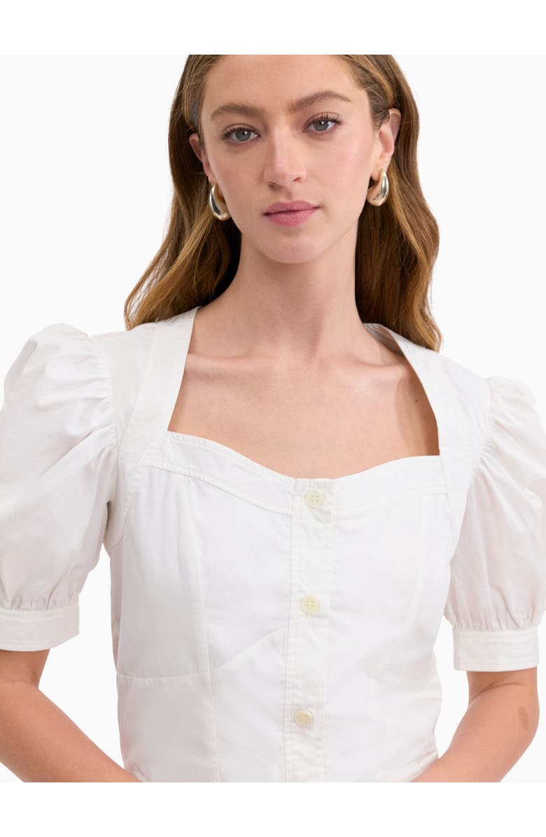 Rebecca Taylor Brielle Poplin Shirt, Alternate, color, Ivory