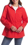 Gallery Water Resistant Hooded Raincoat
