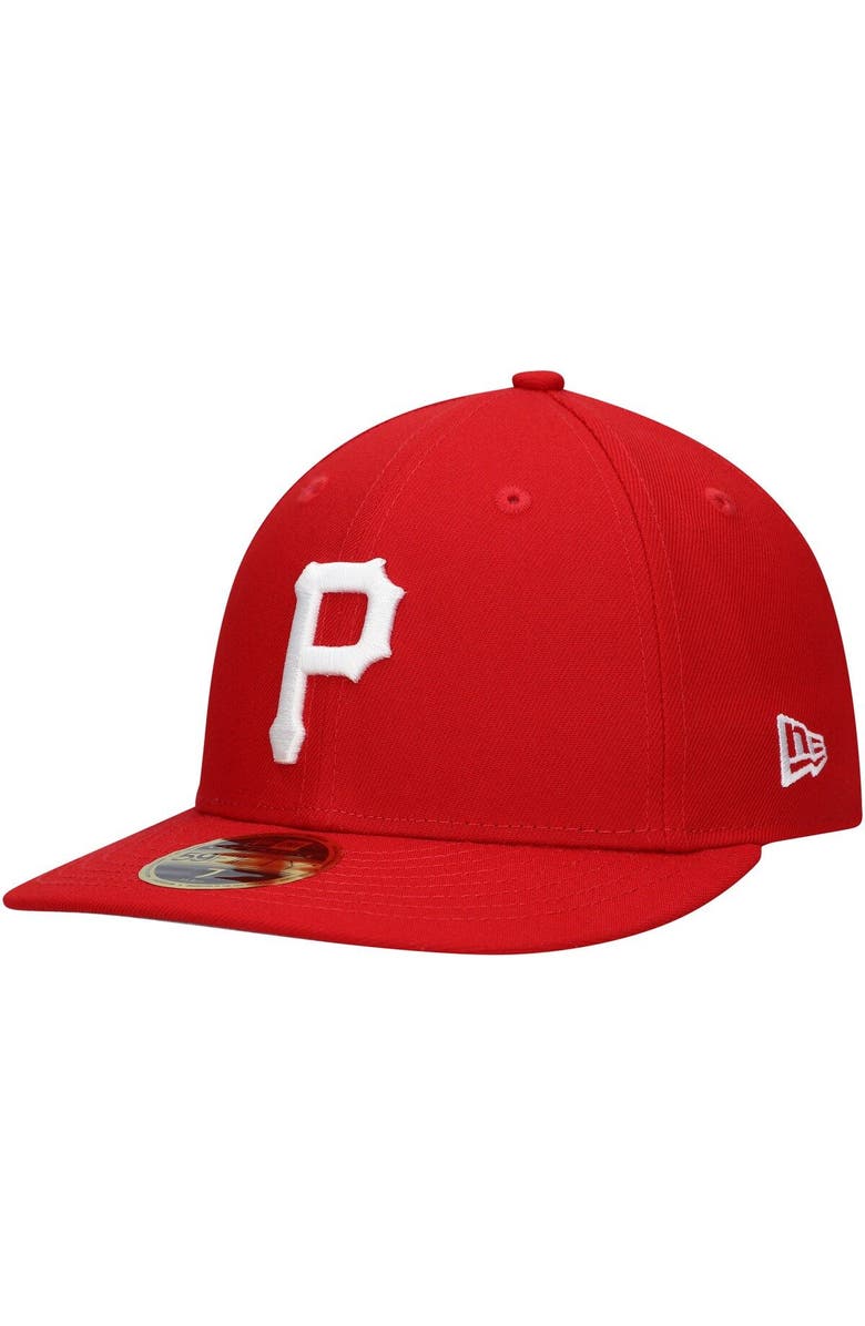 New Era Men's New Era Scarlet Pittsburgh Pirates Low Profile 59FIFTY Fitted Hat, Main, color, Scarlet