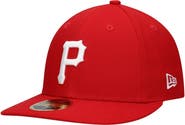 New Era Men's New Era Scarlet Pittsburgh Pirates Low Profile 59FIFTY Fitted Hat