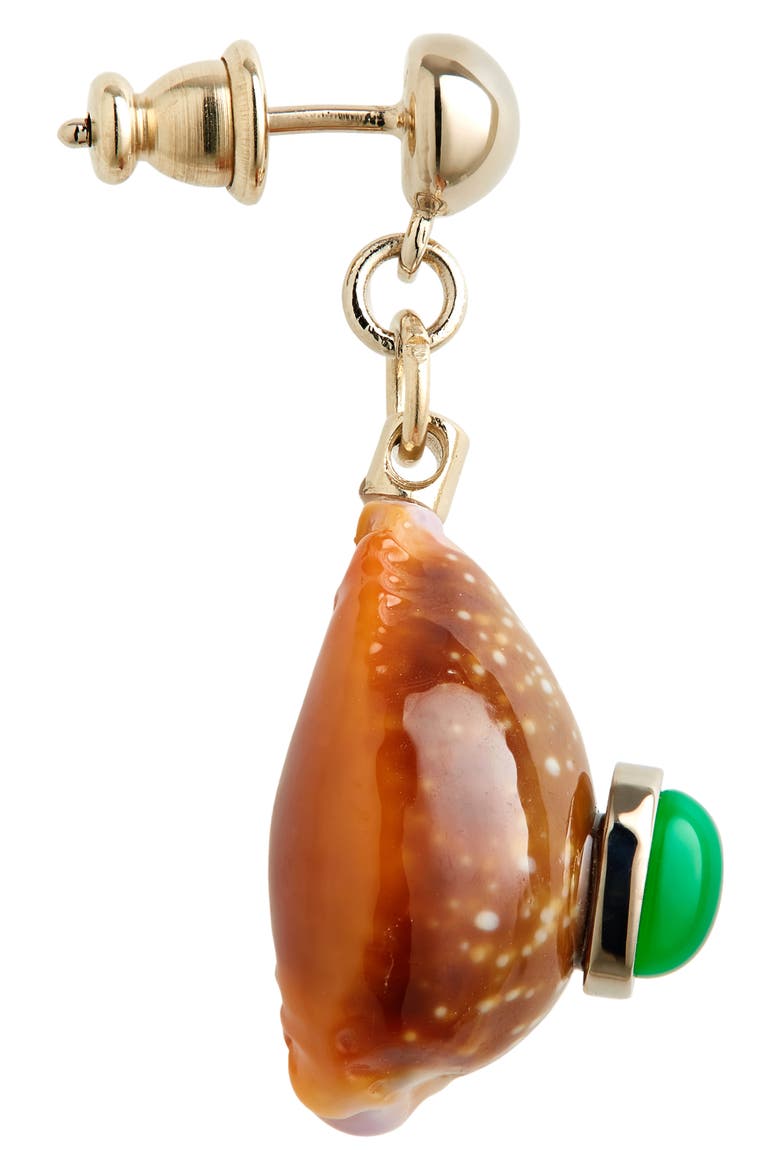Lyv Small Shell Drop Earrings, Alternate, color, GOLD COLOR