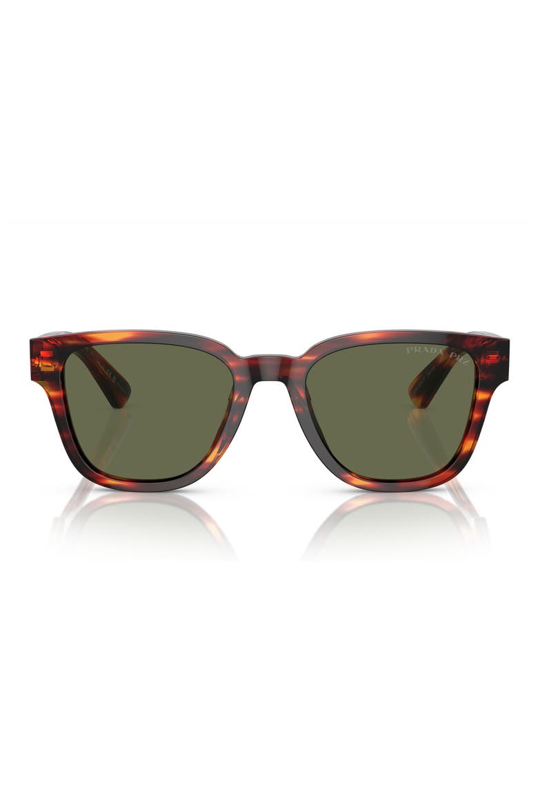 54mm Polarized Pillow Sunglasses, Main, color, HAVANA RED