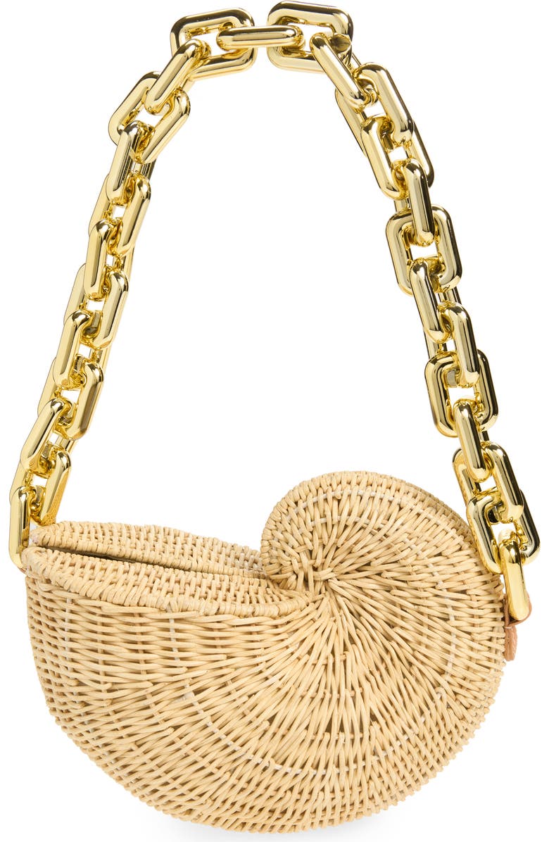 POOLSIDE The Anna Conch Handbag, Alternate, color, Natural