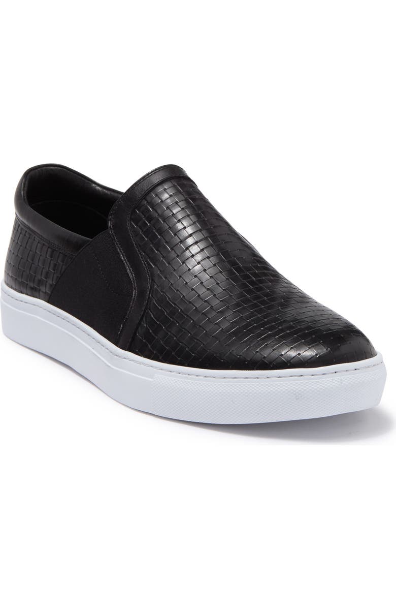Zanzara Tadley Woven Leather Slip-On Sneaker, Main, color,