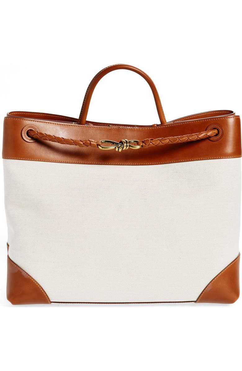 Bottega Veneta Large Andiamo Canvas Handbag, Main, color,