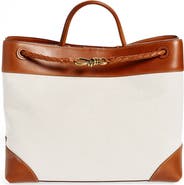 Bottega Veneta Large Andiamo Canvas Handbag