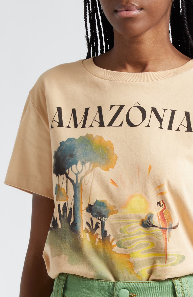 FARM Rio Amazonia Fit Cotton Graphic T-Shirt, Alternate, color, 