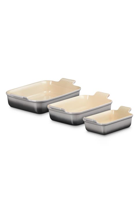 Heritage Set of 3 Rectangular Baking Dishes
