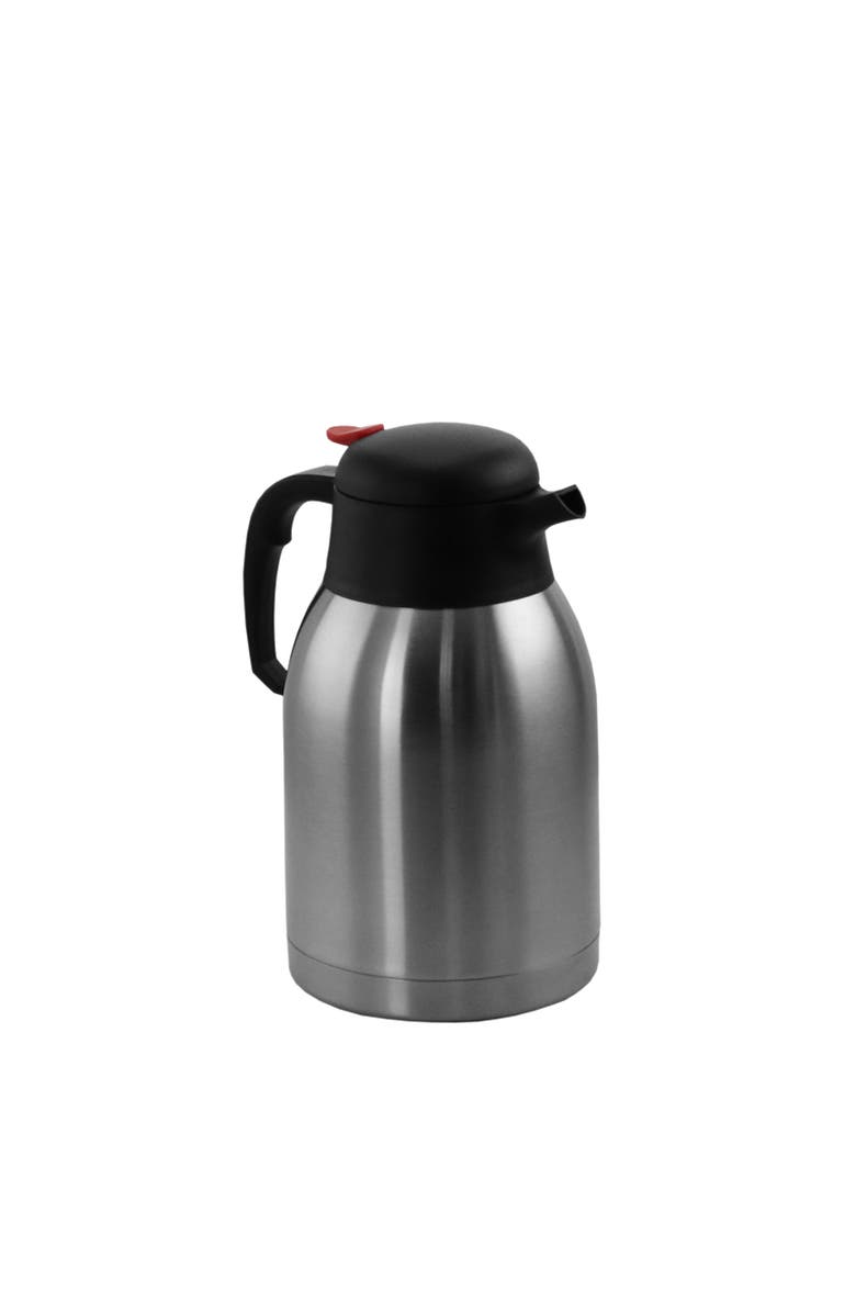 Megachef 2.11 Quart Stainless Steel Thermal Beverage Carafe for Coffee and Tea, Alternate, color, Silver