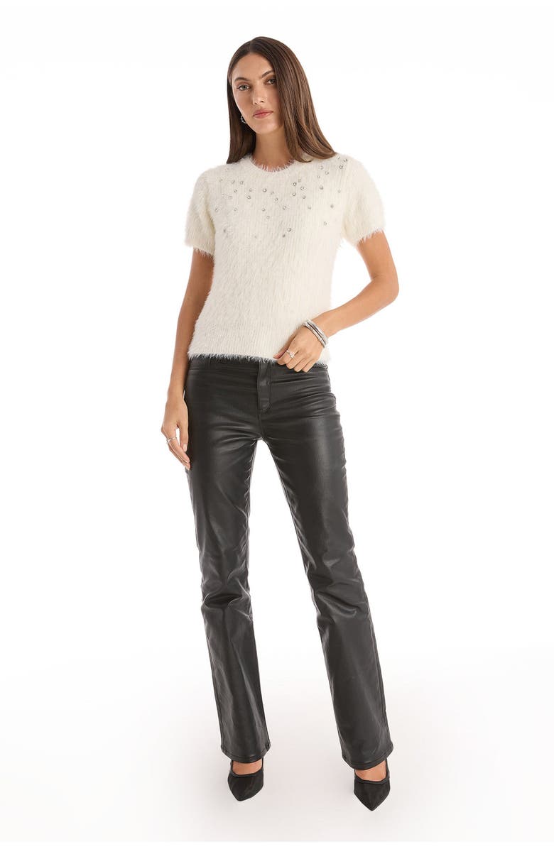 The Noli Shop Angel Fluffy Sweater Top, Alternate, color, White