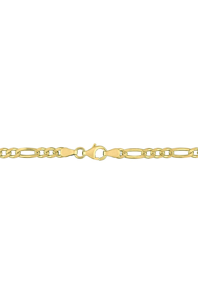 DELMAR 3.8mm Figaro Link Bracelet, Alternate, color, Yellow