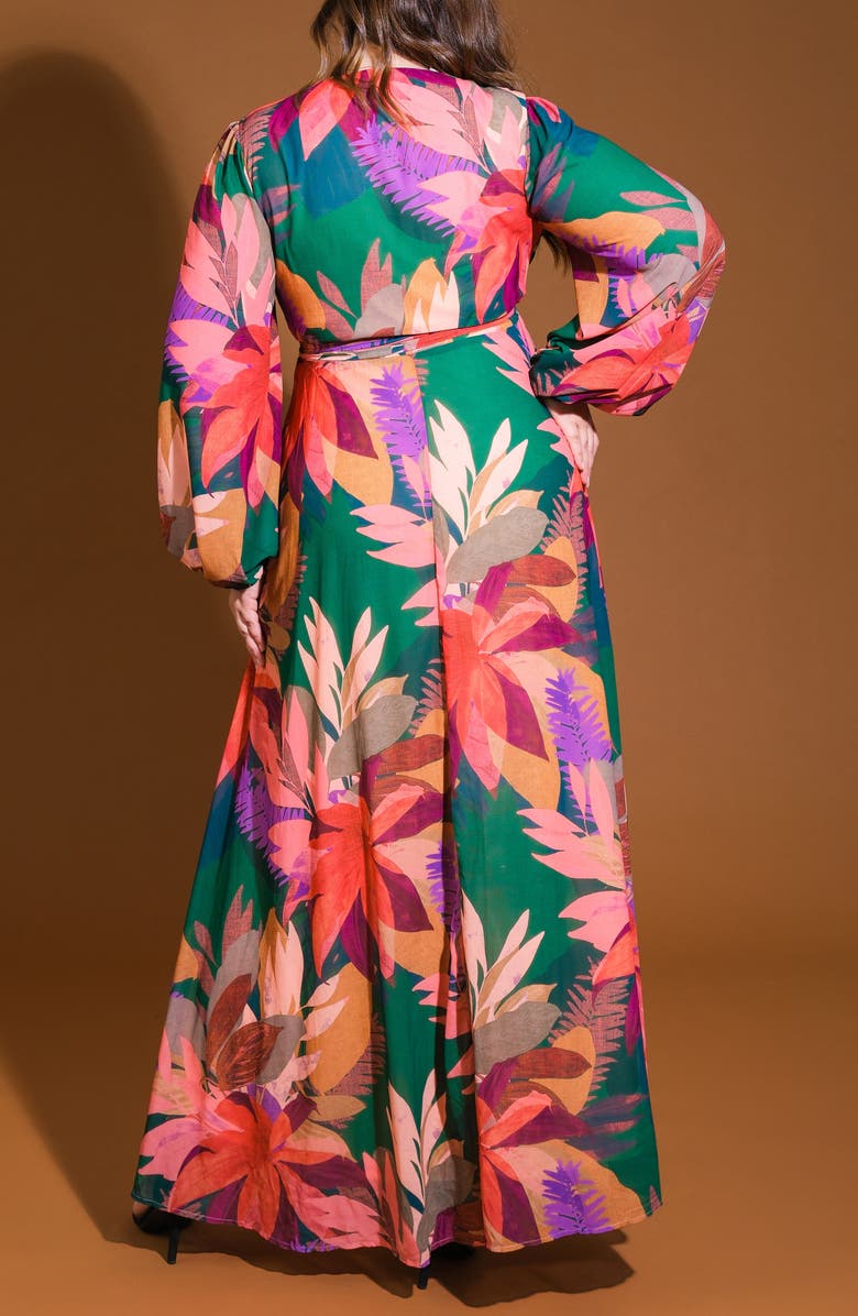 FLYING TOMATO Long Sleeve Maxi Dress, Alternate, color,