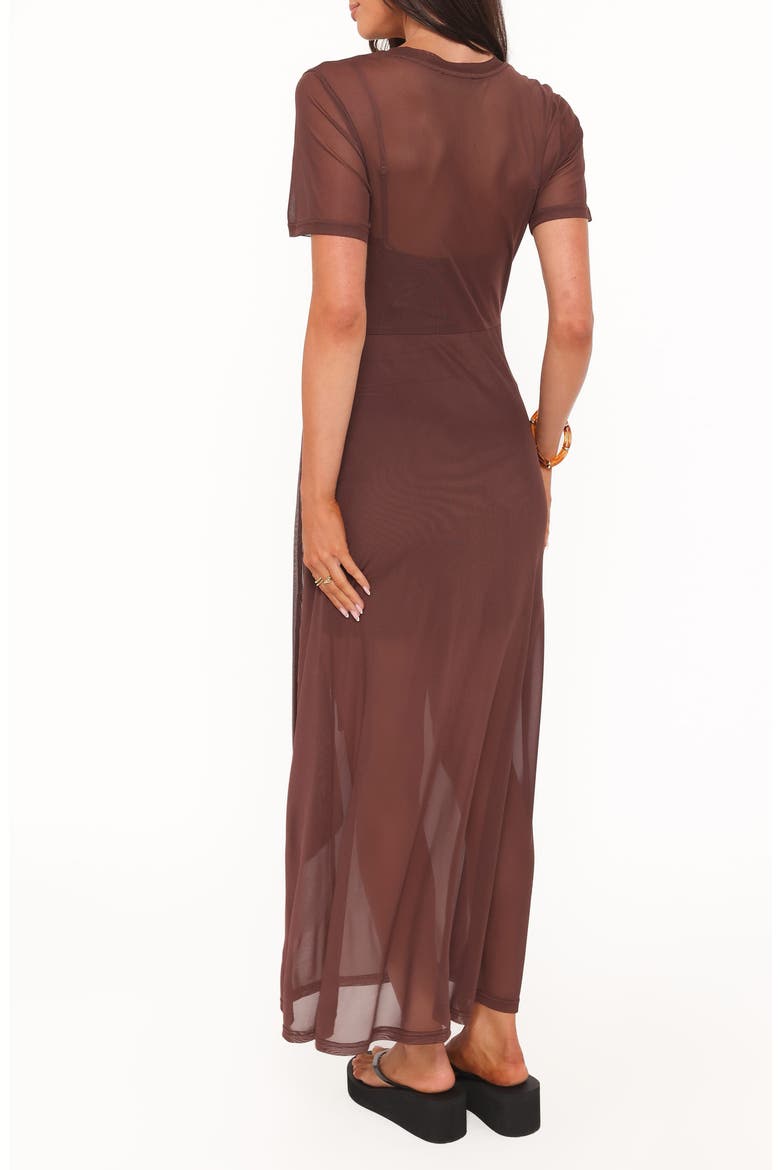 Marcello Maxi Dress, Alternate, color, DARK BROWN