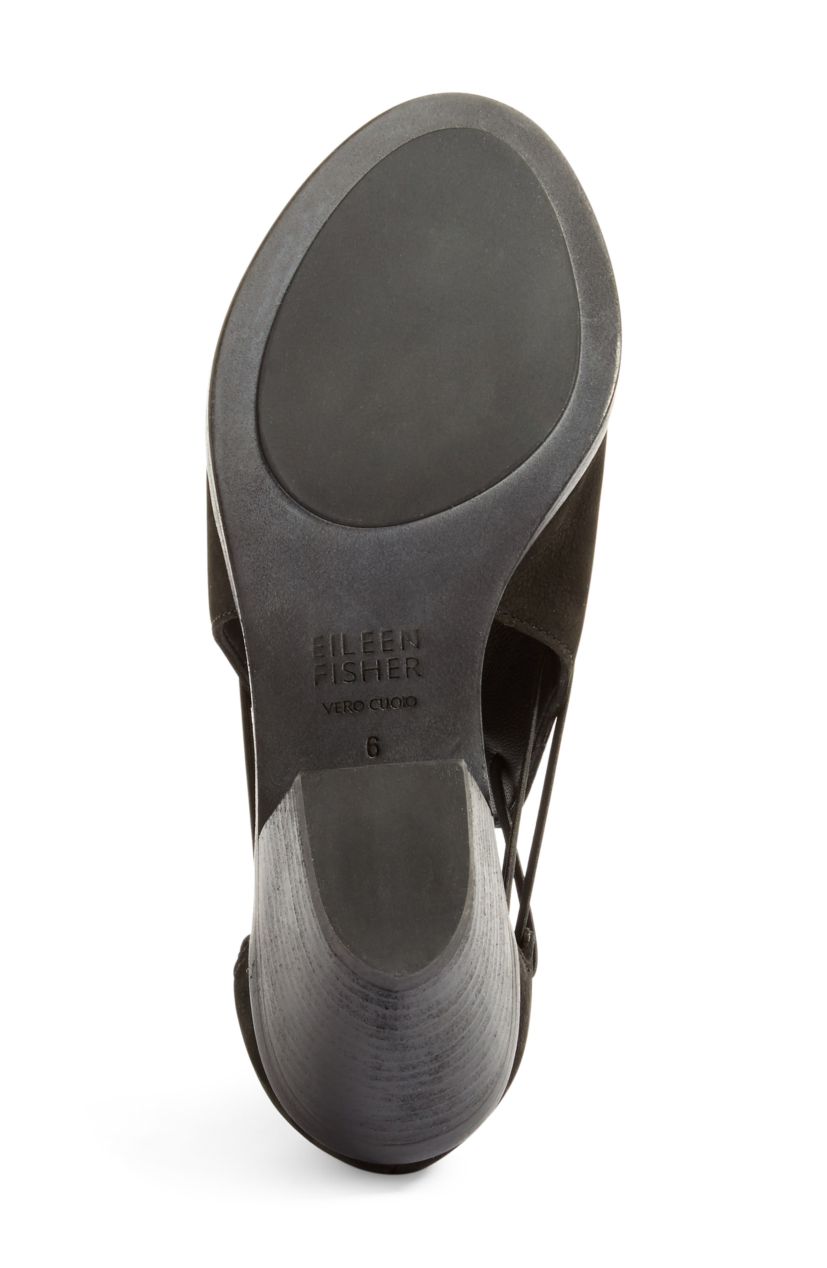 Eileen Fisher Nikki Peep Toe Sandal, Alternate, color, 