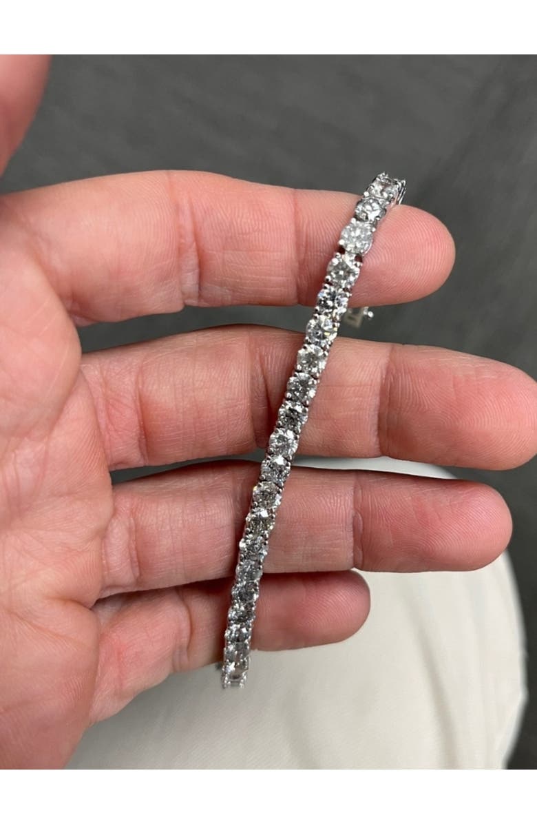 Bliss Diamond 16.15Ct Natural Diamond Tennis Bracelet 7" Double Lock Clasp, Alternate, color, 