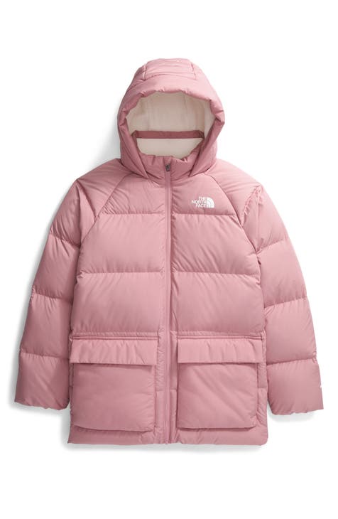 Kids long down coat best sale