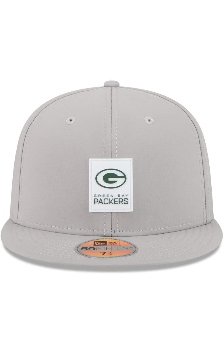 New Era Men's New Era Gray Green Bay Packers 2025 Sideline 59FIFTY Fitted Hat, Alternate, color, Gray