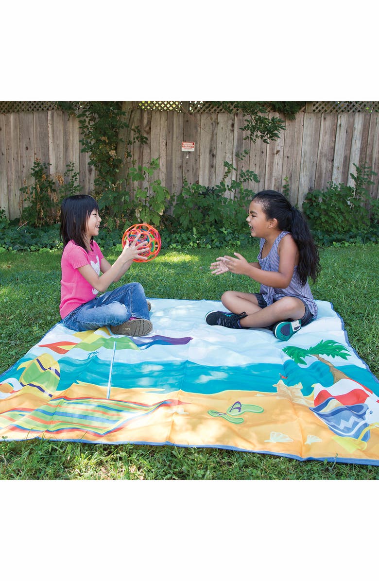 Pacific Play Tents Seaside Beach Mat, Alternate, color, Blue