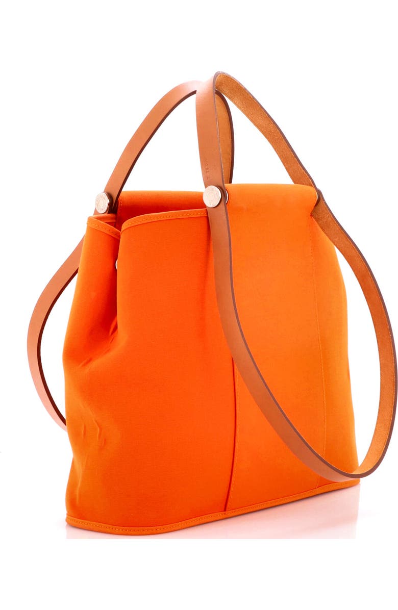 Pre-Owned Hermes Cabag Handbag Toile and Leather 32, Alternate, color,