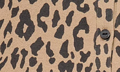 DKNY JEANS DKNY JEANS LEOPARD PRINT CARDIGAN 