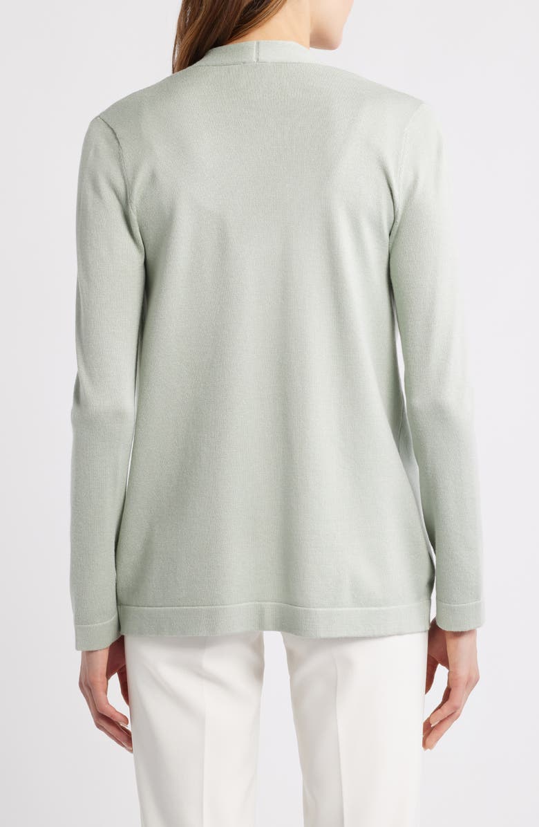 AK ANNE KLEIN Chatham Open Front Cardigan, Alternate, color, Soft Aloe