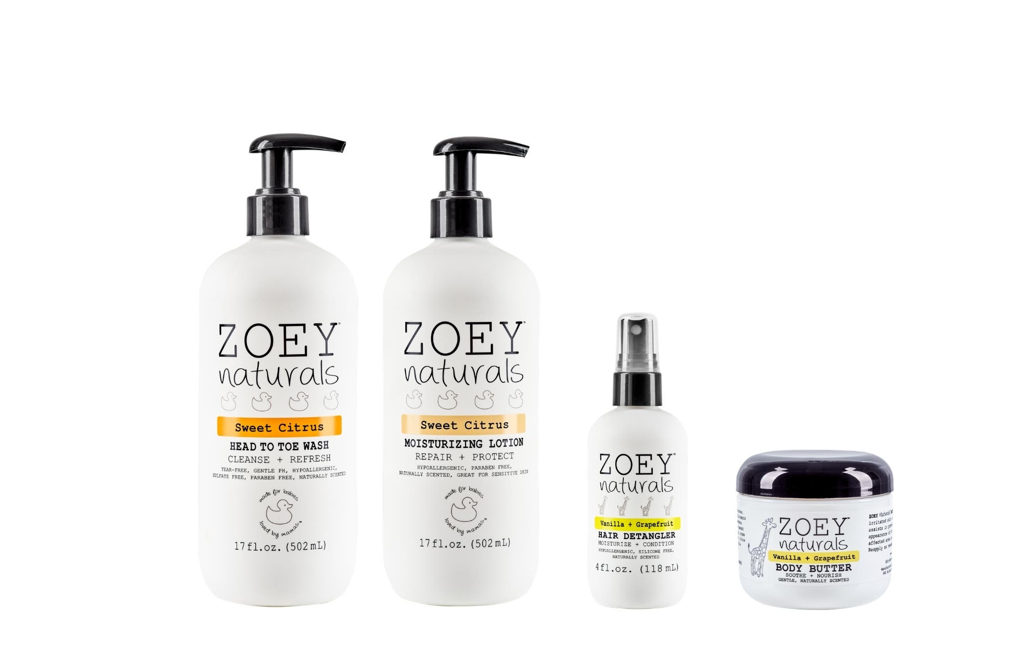 Zoey Naturals Sweet Citrus Nourishing Care Essentials | Nordstrom
