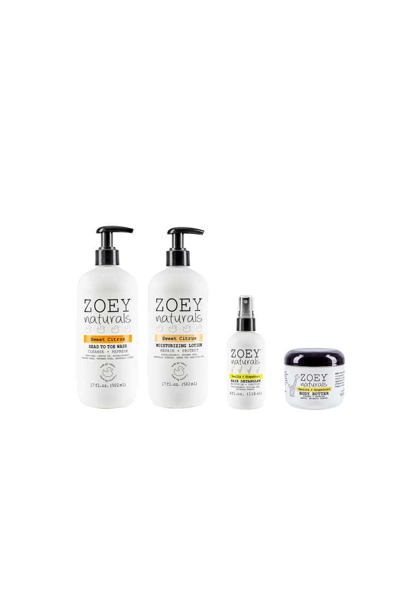 Zoey Naturals Sweet Citrus Nourishing Care Essentials, Alternate, color, Yellow