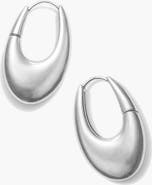 YOJ Eclipse Midi Hoops in Silver