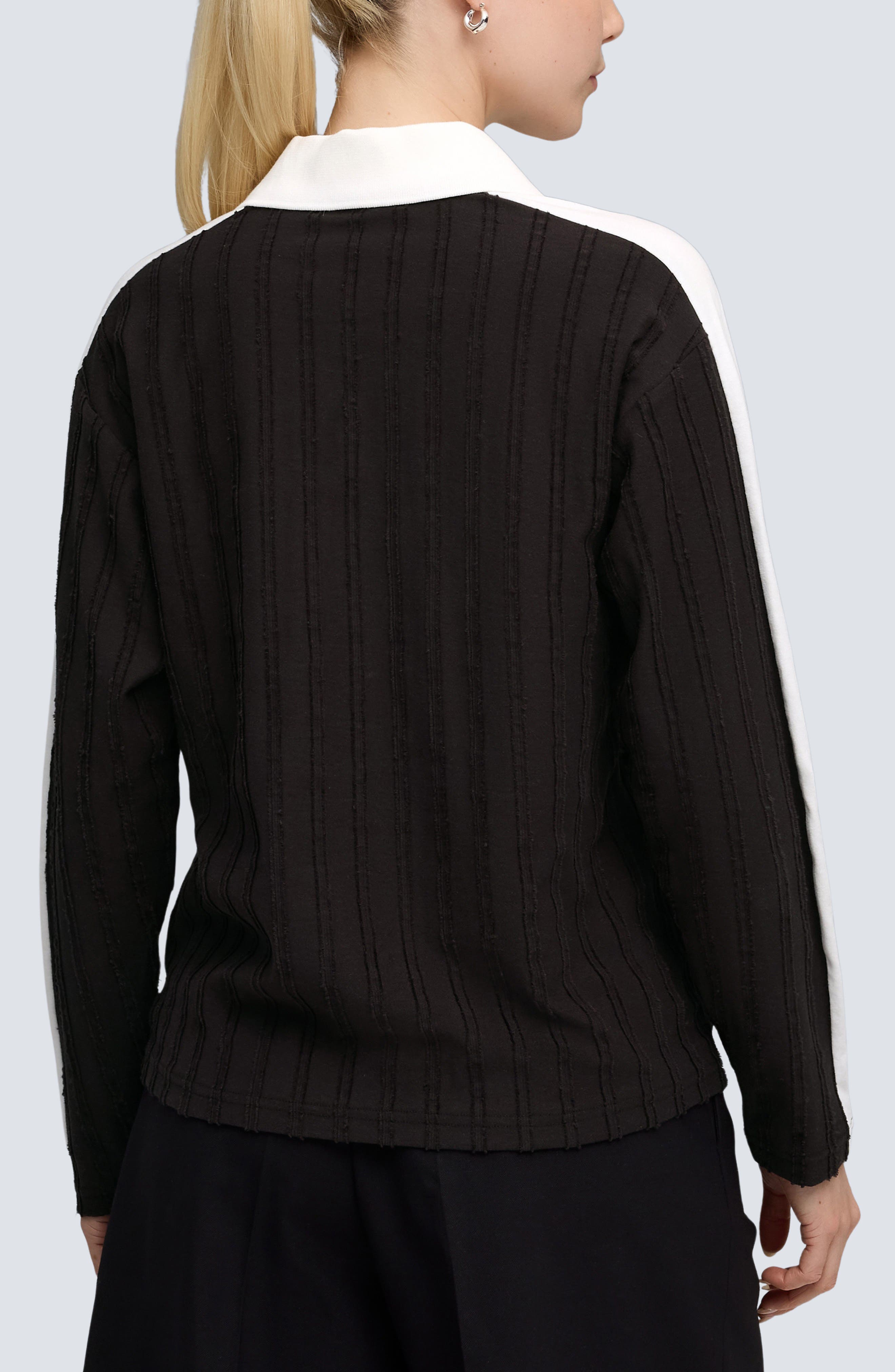 T7 Relaxed Long Sleeve Polo - image 2