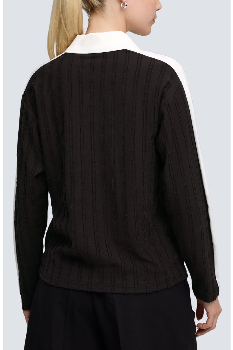 T7 Relaxed Long Sleeve Polo, Alternate, color, PUMA BLACK