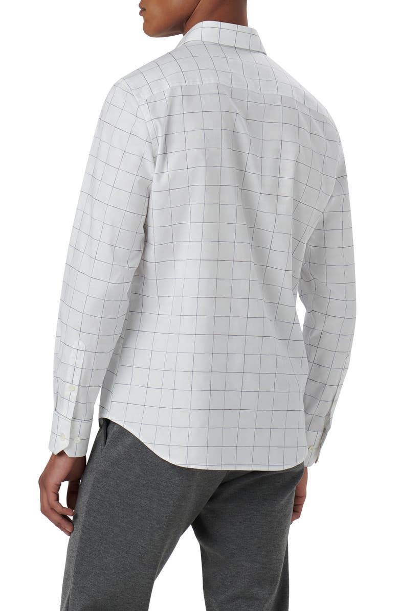 Bugatchi Julian Shaped Fit Print Button-Up Shirt, Alternate, color,