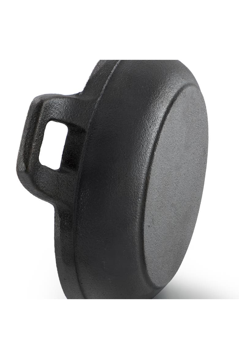 5 Inch Round Cast Iron Frying Pan for Indoor/Outdoor Use, Alternate, color, Black