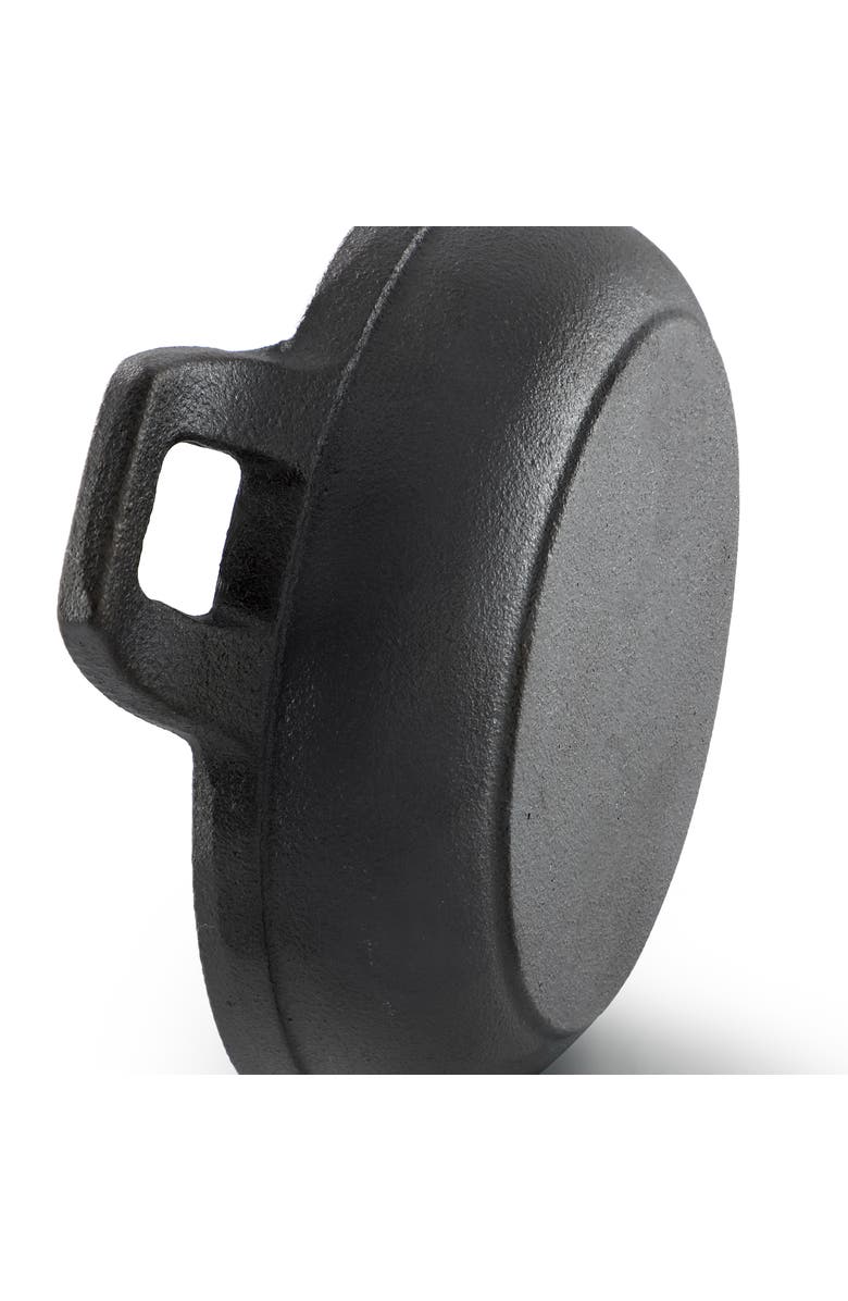 Megachef 5 Inch Round Cast Iron Frying Pan for Indoor/Outdoor Use, Alternate, color, Black